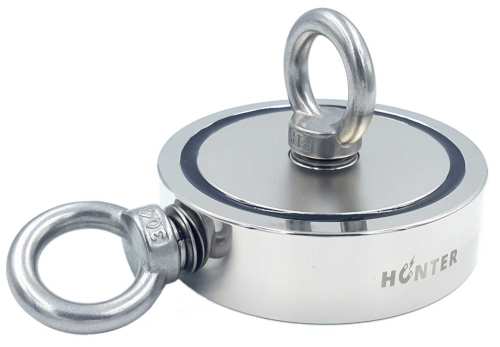 MAGNES neodymowy DO POSZUKIWAŃ 2 x 430 KG uchwyt boczny/górny