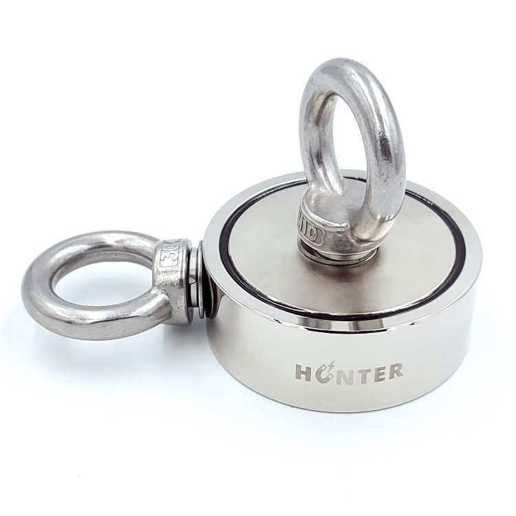 Magnes z uchwytem bocznym/górnym 2x230 kg N52 Uchwyt 67x25 mm