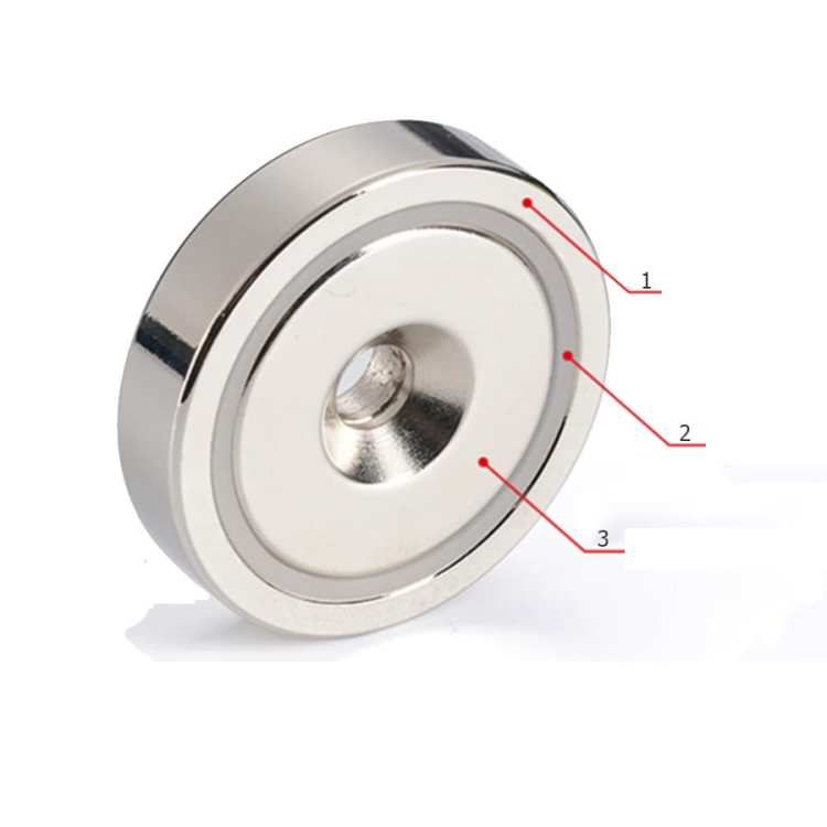 UCHWYT MAGNETYCZNY OBUDOWA STALOWA WKRĘT 20x8 mm 3