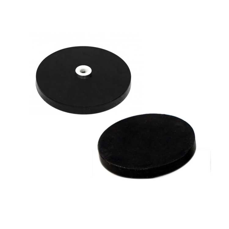 UCHWYT MAGNETYCZNY GWINT M4 OBUDOWA GUMOWA 22x6 mm