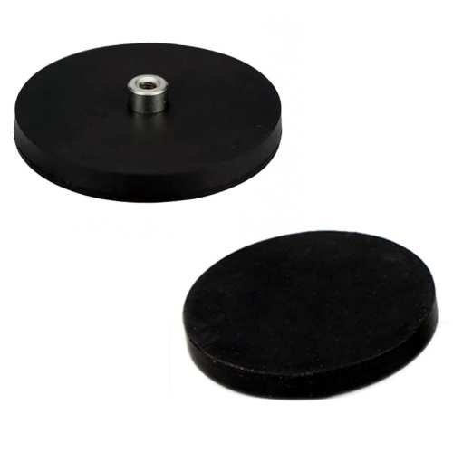 UCHWYT MAGNETYCZNY GWINT M4 OBUDOWA GUMOWA 43x6 mm