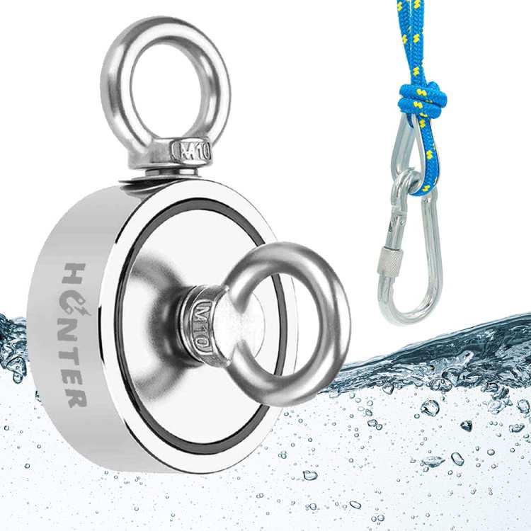 Magnes neodymowy do poszukiwań 2x270 kg uchwyt boczny/górny  3