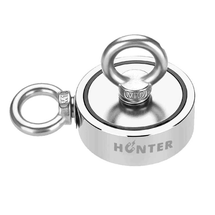 Magnes neodymowy do poszukiwań 2x270 kg uchwyt boczny/górny zestaw 6