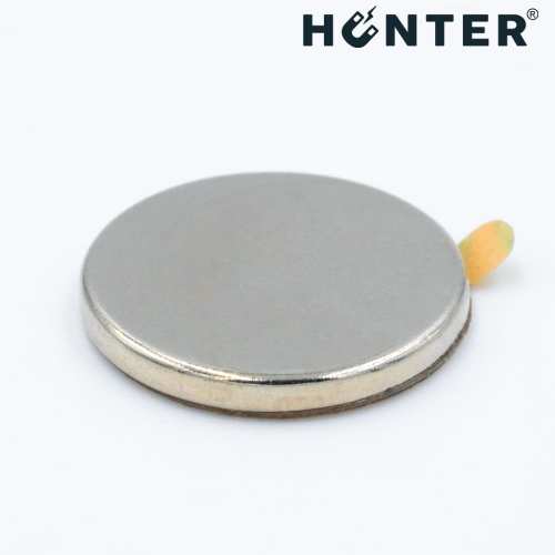 Magnes neodymowy 17x2 mm / N45 z klejem 3M 4