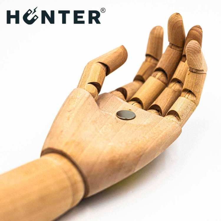 Magnes neodymowy 15x1mm walcowy /N45 z klejem 3M 3