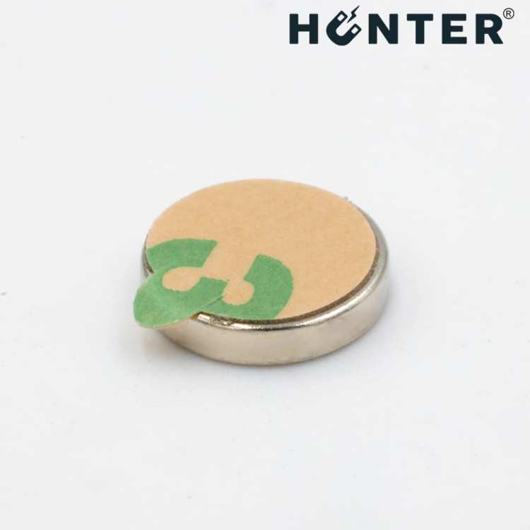 Magnes neodymowy 10x2 mm / N45 z klejem 3M 5