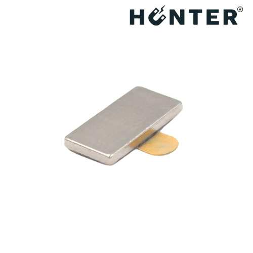 Magnes neodymowy 10x5x1 mm / N45 z klejem 3M 6