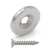 Magnes neodymowy 14x2 mm z otworem 7x3.5 mm / N45 pod wkręt