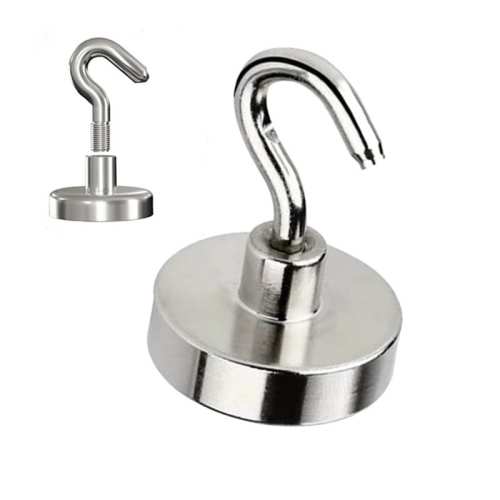Uchwyt neodymowy z haczykiem 16×5 mm — udźwig 8 kg