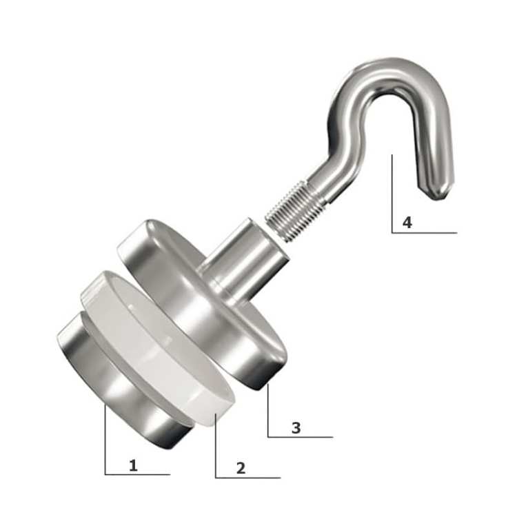 UCHWYT NEODYMOWY HACZYK 42X8 mm magnes UDŹWIG 68 KG 2