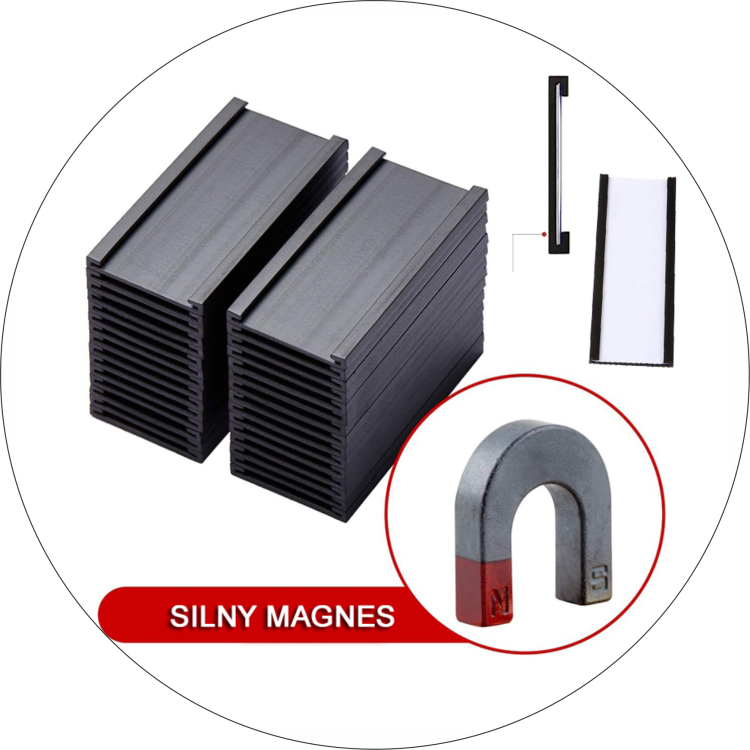 Magnetyczna listwa cenowa uchwyt na etykiety 20 mm 6