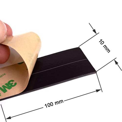 Neodymowa taśma magnetyczna z klejem 3M 300LSE  10x1,5 mm 10 cm 4