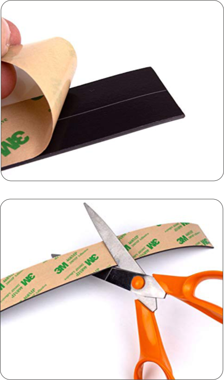 Neodymowa taśma magnetyczna z klejem 3M 300LSE  10x1,5 mm 10 cm 5