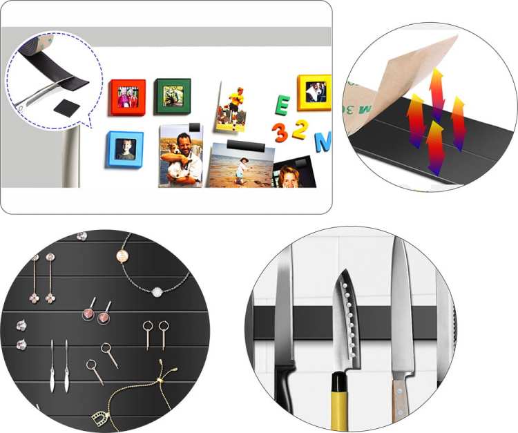 Neodymowa taśma magnetyczna z klejem 3M 300LSE  10x1,5 mm 10 cm 10