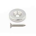 Magnes neodymowy pod wkręt 15×3 mm z otworem stożkowym 7×3,5 mm, N45