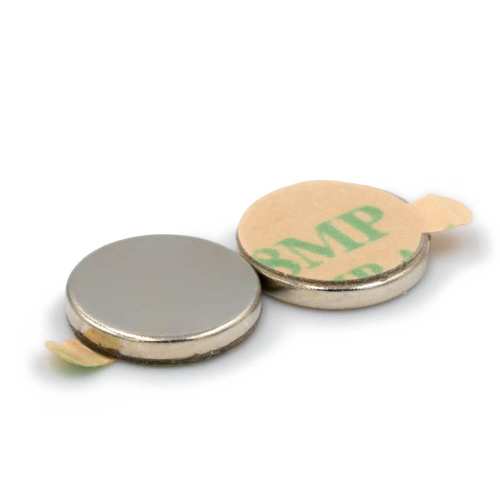 Magnes neodymowy walcowy 10×1,5 mm z klejem 3M, N45 – Magnesy Hunter