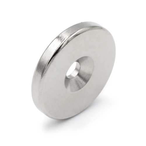 Magnes neodymowy 20×3 mm pod wkręt N45 — widok frontalny