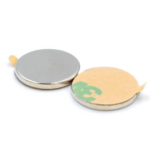 Magnes neodymowy walcowy 17×2 mm z klejem 3M, N45 – Magnesy Hunter