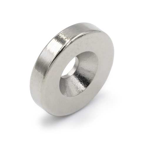 Magnes neodymowy pod wkręt 14×3 mm z otworem stożkowym 7×3,5 mm, N45 – Magnesy Hunter
