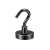 Uchwyt magnetyczny z haczykiem, czarny 20×7 mm, udźwig 16 kg – Magnesy Hunter