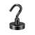 Uchwyt magnetyczny z haczykiem, czarny 25×8 mm, udźwig 22 kg – Magnesy Hunter