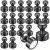 Magnesy neodymowe pinezki czarne ∅12 mm – zestaw, Magnesy Hunter