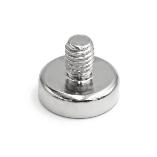 Uchwyt magnetyczny neodymowy w obudowie z gwintem zewnętrznym M6, 16×5 mm – Magnesy Hunter