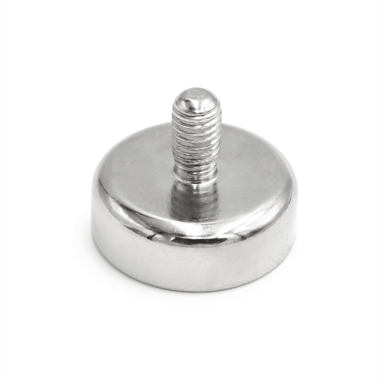 Uchwyt magnetyczny neodymowy w obudowie z gwintem zewnętrznym M5, średnica 20 mm – Magnesy Hunter