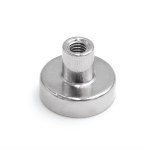 Uchwyt magnetyczny neodymowy w obudowie z gwintem wewnętrznym M4, 16×5 mm