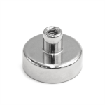 Uchwyt magnetyczny neodymowy w obudowie z gwintem wewnętrznym M4, 20×7 mm