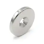 Magnes neodymowy pod wkręt 20×3 mm z otworem stożkowym 7×3,5 mm, N45