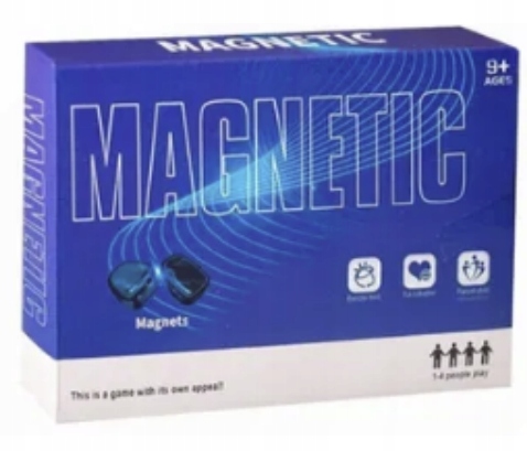 Gra magnetyczna – zestaw 30 magnesów neodymowych, opakowanie produktu (wiek 9+) – Magnesy Hunter