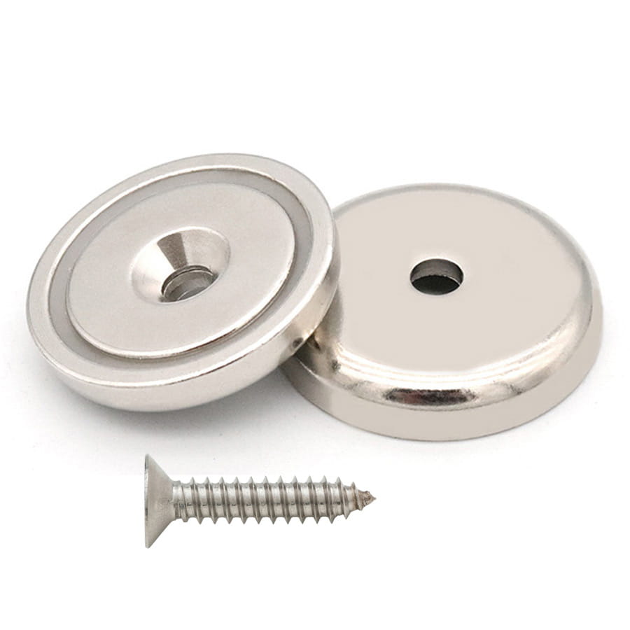 UCHWYT MAGNETYCZNY OBUDOWA STALOWA WKRĘT 32x7 mm