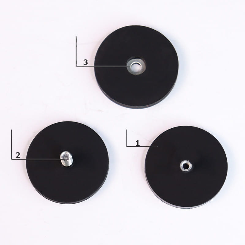 UCHWYT MAGNETYCZNY GWINT M4 OBUDOWA GUMOWA 22x6 mm 6