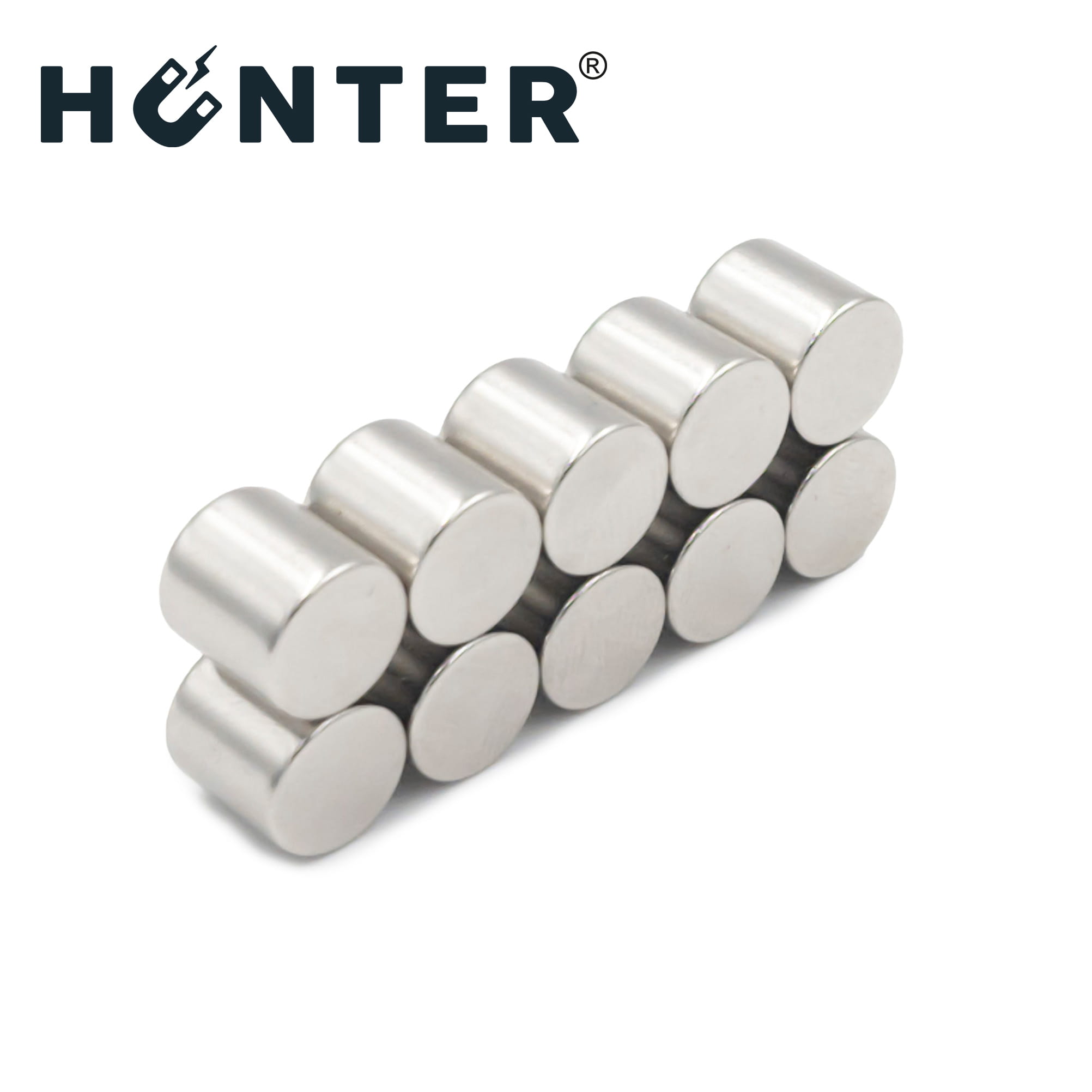 MAGNES NEODYMOWY 10x10 mm / N45 WALCOWY 7