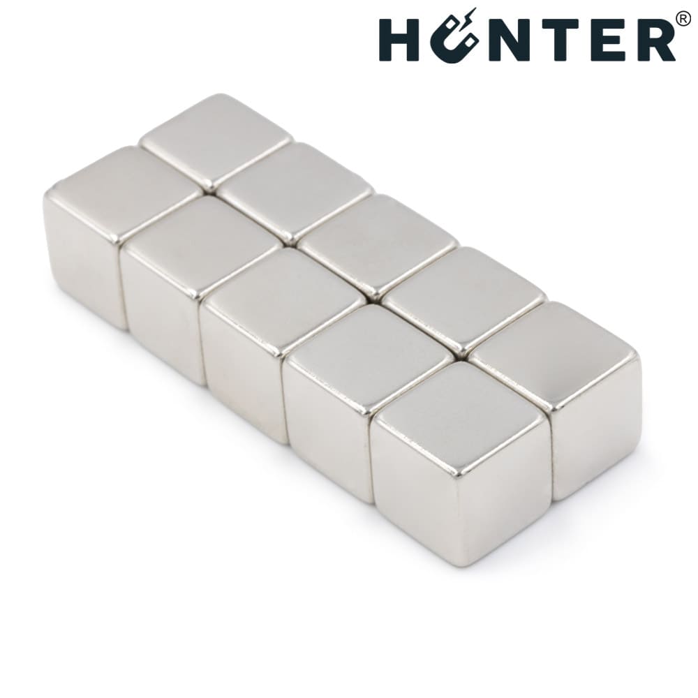 Magnes neodymowy10x10x10mm / N45 płytkowy 3