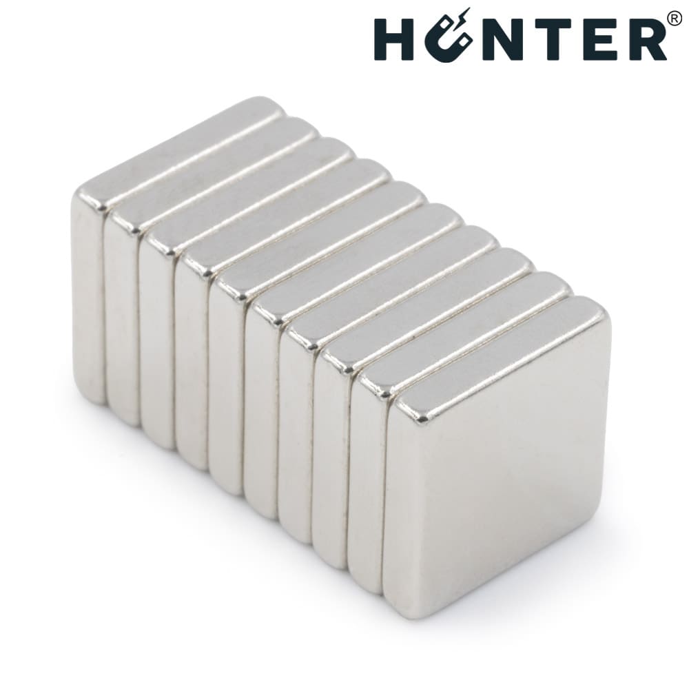 Magnes neodymowy 10x10x2 mm płytkowy mocny 10 szt 4