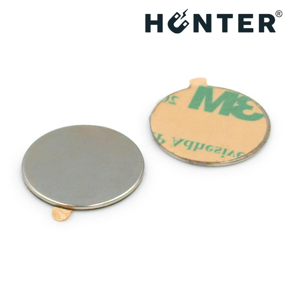 Magnes neodymowy 20x1mm walcowy / N45 z klejem 3M