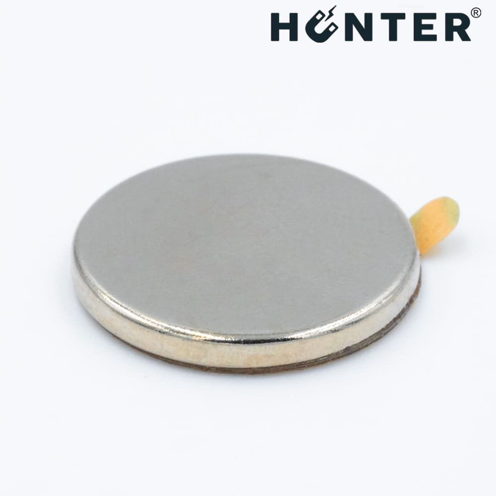 Magnes neodymowy 17x2 mm / N45 z klejem 3M 4