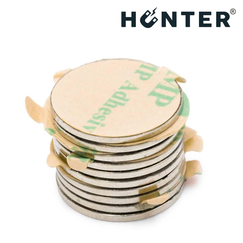 Magnes neodymowy 15x1mm walcowy /N45 z klejem 3M 8