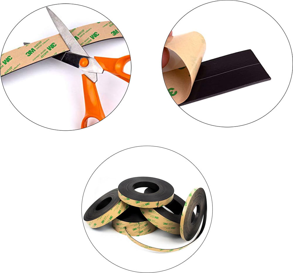 Neodymowa taśma magnetyczna z klejem 3M 300LSE  10x1,5 mm 10 cm 9