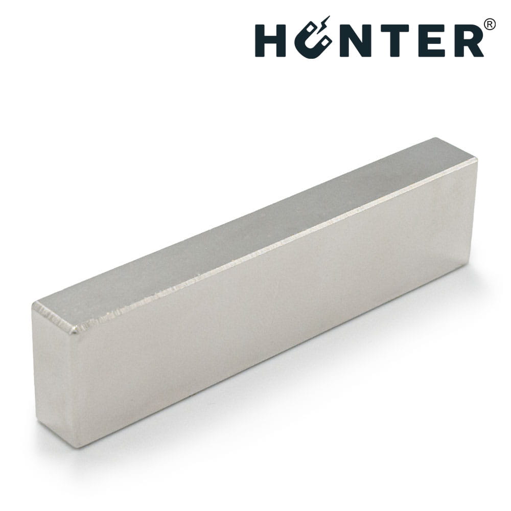 Magnes neodymowy płytkowy 80×20×10 mm N45 – widok poglądowy, Magnesy Hunter