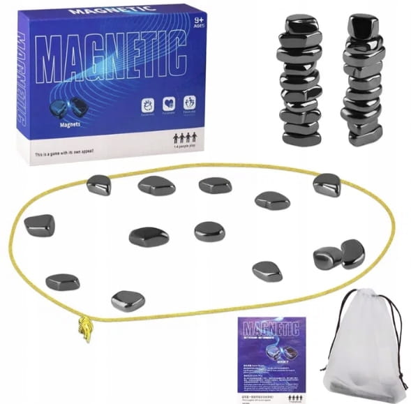 Gra magnetyczna – zestaw z 40 magnesami, opakowanie i akcesoria, Magnesy Hunter